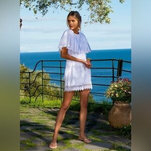 Melissa Odabash Kara White Eyelet dress XS